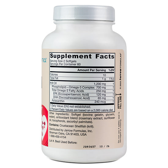 Krill Oil, 120 softgels, Jarrow Formulas - Vitax.ro