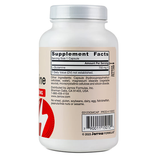 L-Glutamine, 750mg, 120 vcaps, Jarrow Formulas - Vitax.ro