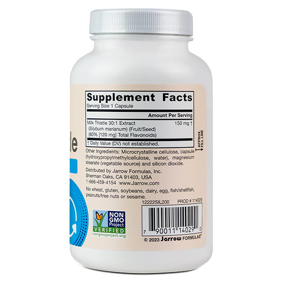Milk Thistle, 150mg, 200 vcaps, Jarrow Formulas - Vitax.ro