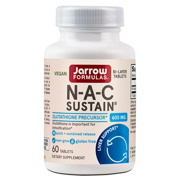 N-A-C Sustain, 600mg, 60 comprimate, Jarrow Formulas - Vitax.ro