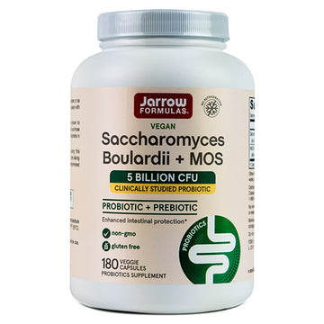Saccharomyces Boulardii + MOS, 180 capsule vegetale, Jarrow Formulas - Vitax.ro