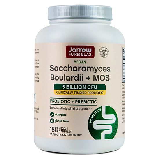Saccharomyces Boulardii + MOS, 180 capsule vegetale, Jarrow Formulas