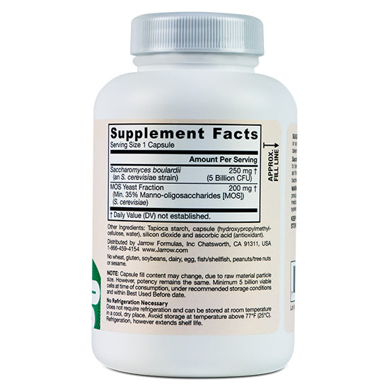 Saccharomyces Boulardii + MOS, 90 capsule vegetale, Jarrow Formulas - Vitax.ro