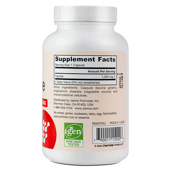 Taurine 1000mg,  100 Capsule, Jarrow Formulas - Vitax.ro