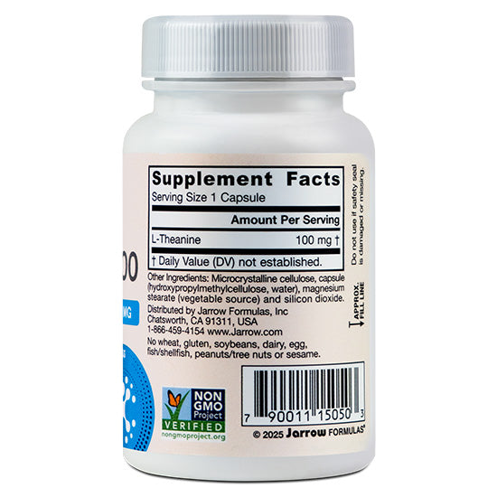 Theanine 100, 100mg, 60 capsule vegetale, Jarrow Formulas - Vitax.ro