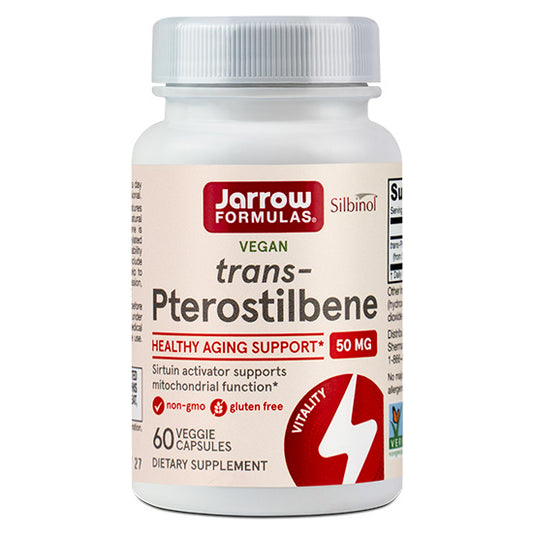 Trans - Pterostilbene 50mg,  60 Capsule Vegetale, Jarrow Formulas - Vitax.ro