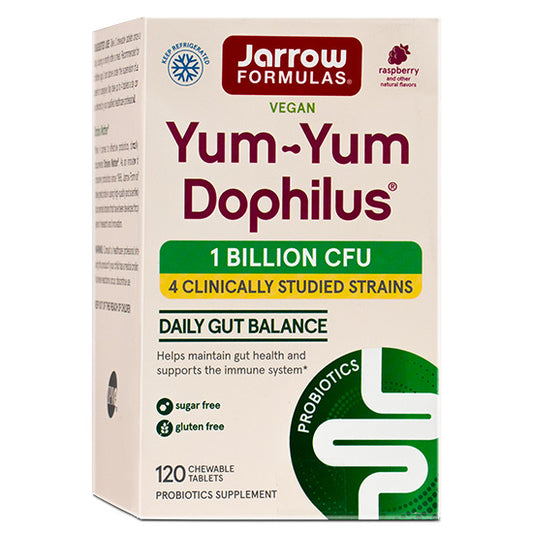 Yum-Yum Dophilus, 1 Billion, 120 chewable tabs, Jarrow Formulas - Vitax.ro