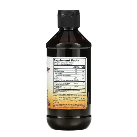 Elderberry Liquid for Kids, 237 ml, NOW Foods - Vitax.ro