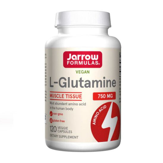 L-Glutamine, 750mg, 120 vcaps, Jarrow Formulas - Vitax.ro