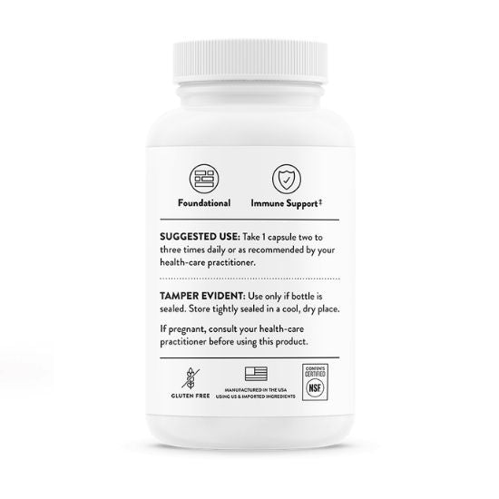 L-lizină, 500 mg, 60 capsule, Thorne Research - Vitax.ro