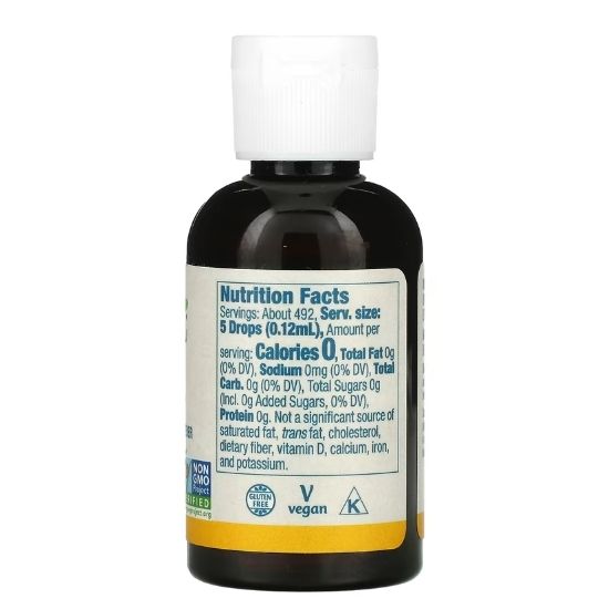 Better Stevia Liquid, Lemon Twist, 59 ml, NOW Foods - Vitax.ro