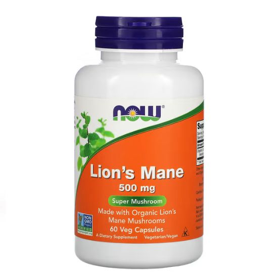 Lion's Mane, 500mg, 60 vcaps, NOW Foods - Vitax.ro