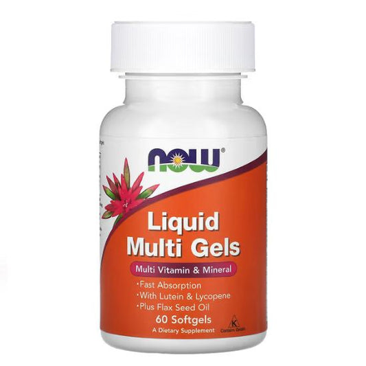 Liquid Multi Gels, 60 softgels, NOW Foods - Vitax.ro