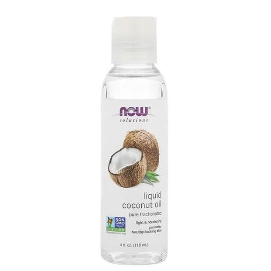 Coconut Oil, Liquid Pure Fractionated, 118 ml, NOW Foods - Vitax.ro