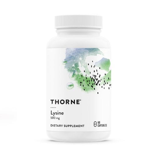 L-lizină, 500 mg, 60 capsule, Thorne Research - Vitax.ro