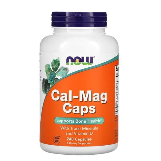 Cal-Mag Caps, 240 caps, NOW Foods - Vitax.ro