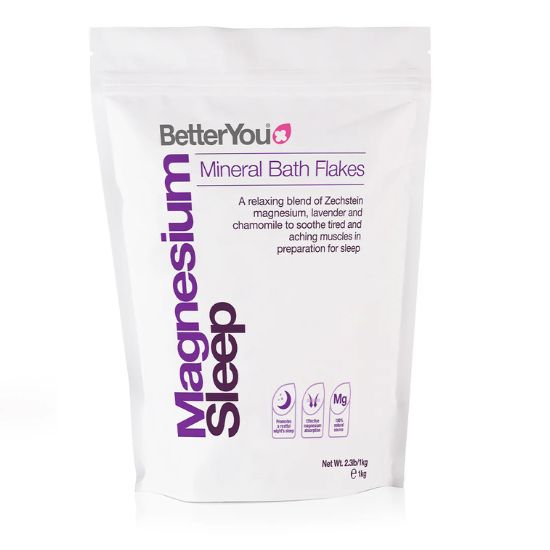 Magnesium Sleep Mineral Bath Flakes, 250g, BetterYou - Vitax.ro