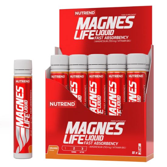 Magneslife, Orange, 10x25 ml, Nutrend - Vitax.ro