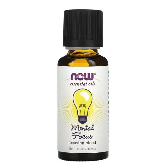 Essential Oil, Mental Focus Oil, 30 ml, NOW Foods - Vitax.ro