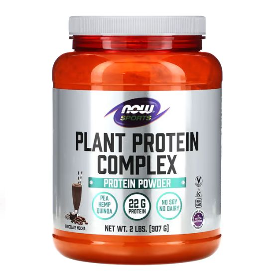 Plant Protein Complex, Chocolate Mocha, 907g, NOW Foods - Vitax.ro