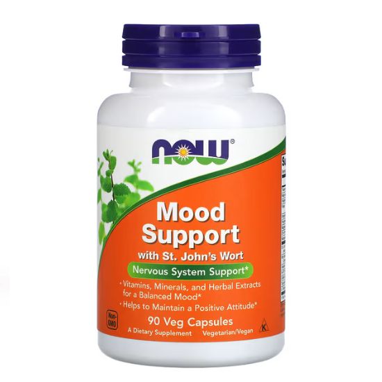 Mood Support with St. John's Wort, 90 vcaps, NOW Foods - Vitax.ro