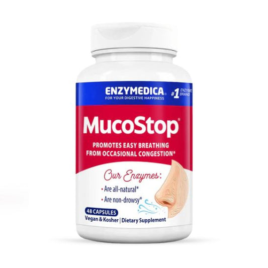 MucoStop, 48 caps, Enzymedica - Vitax.ro