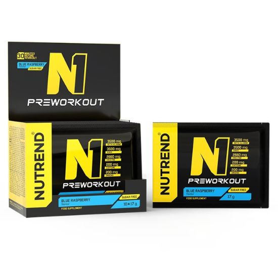 N1, Blue Raspberry, 10x 17 g, Nutrend - Vitax.ro