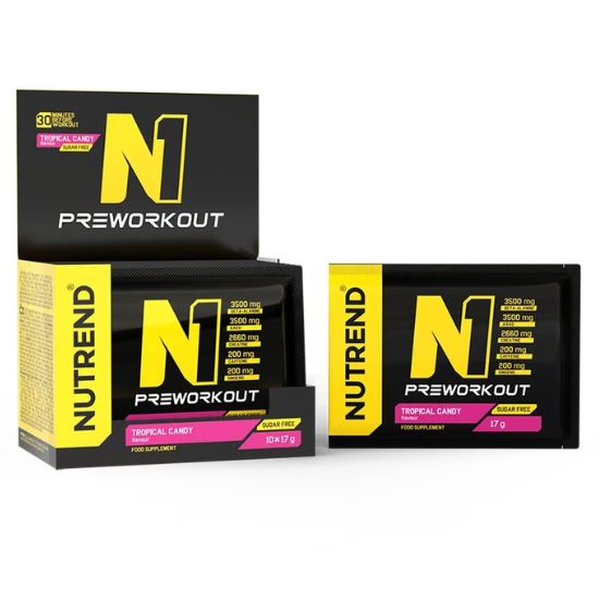 N1, Tropical Candy, 10x 17 g, Nutrend - Vitax.ro