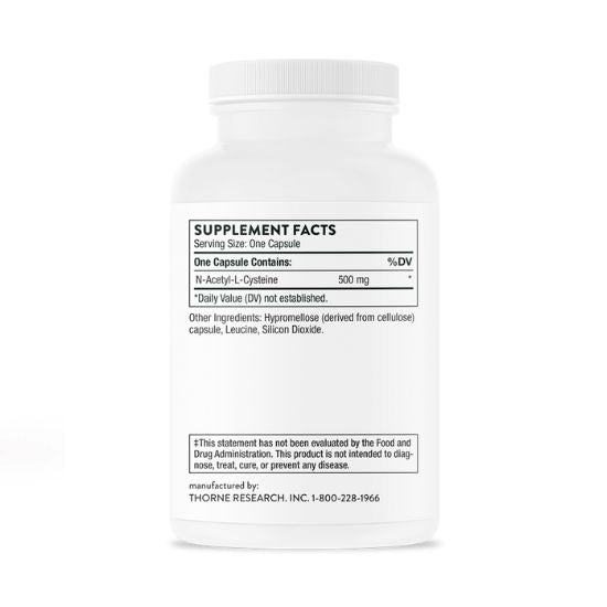 NAC, 500 mg, 90 Capsule, Thorne Research - Vitax.ro