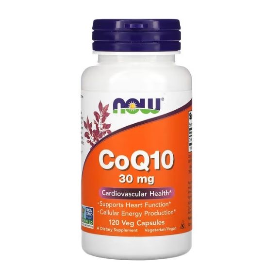 CoQ10, 30mg, 120 vcaps, NOW Foods - Vitax.ro
