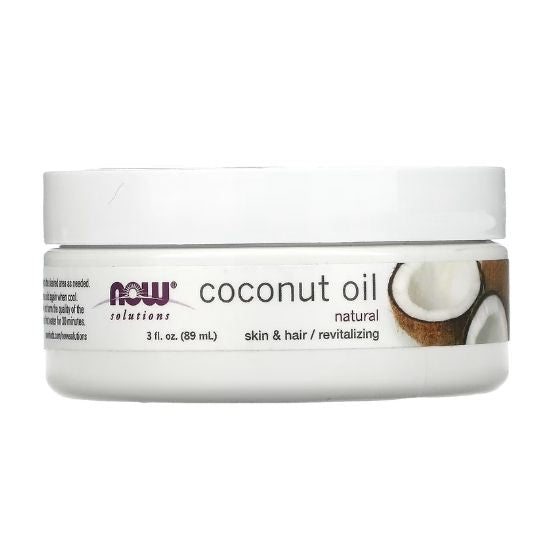 Coconut Oil - Skin & Hair Revitalizing, 89 ml, NOW Foods - Vitax.ro