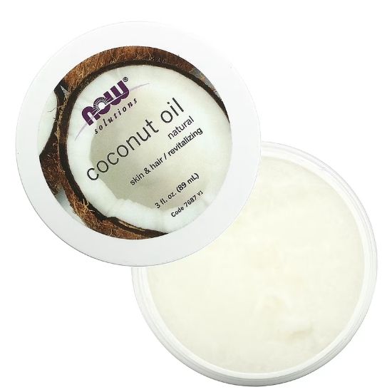 Coconut Oil - Skin & Hair Revitalizing, 89 ml, NOW Foods - Vitax.ro