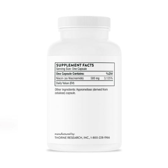 Niacinamidă, 180 capsule, Thorne Research - Vitax.ro