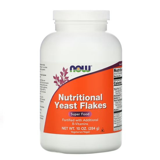 Nutritional Yeast Flakes, 284g, NOW Foods - Vitax.ro