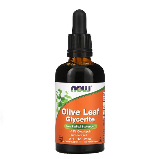 Olive Leaf Glycerite, 59 ml, NOW Foods - Vitax.ro