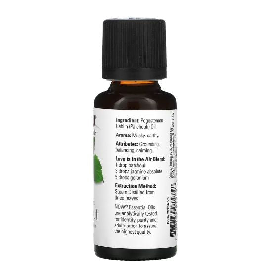 Essential Oil, Patchouli Oil, 30 ml, NOW Foods - Vitax.ro