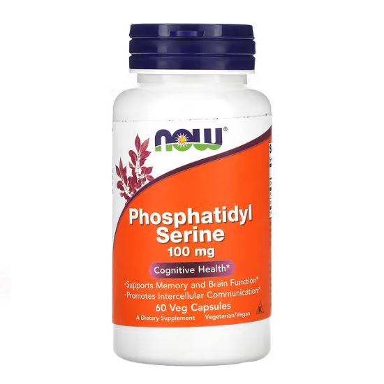 Phosphatidyl Serine, 100mg, 60 vcaps, NOW Foods - Vitax.ro