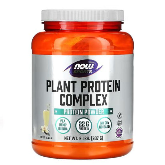 Plant Protein Complex, Creamy Vanilla, 907g, NOW Foods - Vitax.ro