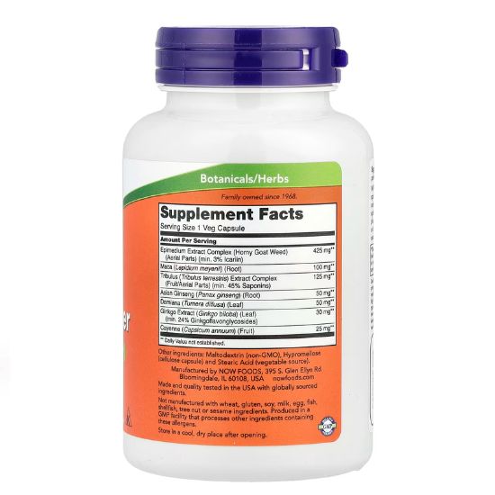 Men's Virility Power, 120 vcaps, NOW Foods - Vitax.ro