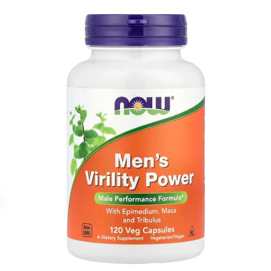 Men's Virility Power, 120 vcaps, NOW Foods - Vitax.ro