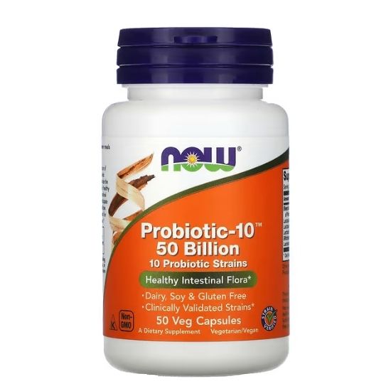 Probiotic-10 50 Billion, 50 Capsule, NOW Foods - Vitax.ro