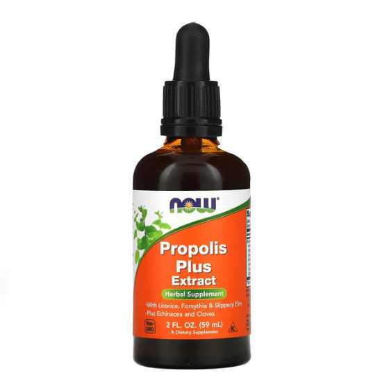 Propolis Plus Extract, 60 ml, NOW Foods - Vitax.ro