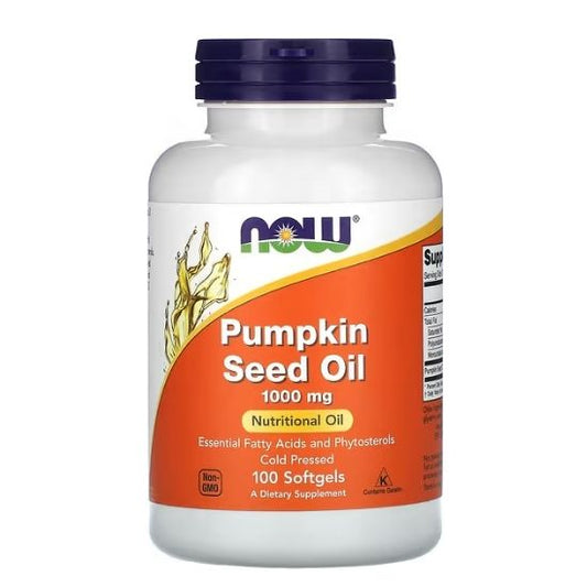 Pumpkin Seed Oil, 1000mg, 100 softgels, NOW Foods - Vitax.ro
