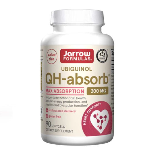 Ubiquinol QH-absorb, 200mg, 90 softgels,  Jarrow Formulas - Vitax.ro