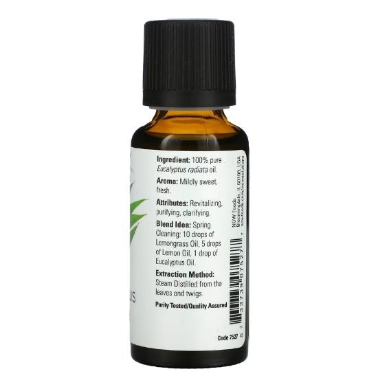 Essential Oil, Eucalyptus Radiata Oil, 30 ml, NOW Foods - Vitax.ro