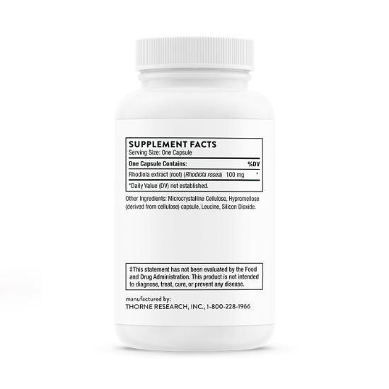 Rhodiola, 60 capsule, Thorne Research - Vitax.ro