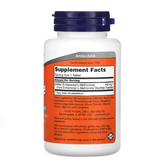 SAMe, 400mg, 60 tabs, NOW Foods - Vitax.ro