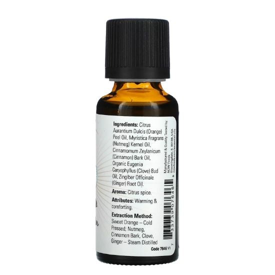 Essential Oil, Spiced Cider, 30 ml, NOW Foods - Vitax.ro