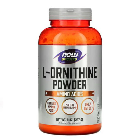 L-Ornithine, Pure Powder, 227g, NOW Foods - Vitax.ro