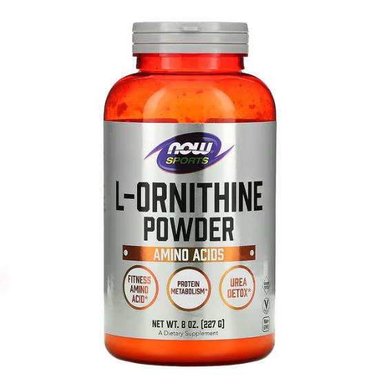 L-Ornithine, Pure Powder, 227g, NOW Foods - Vitax.ro
